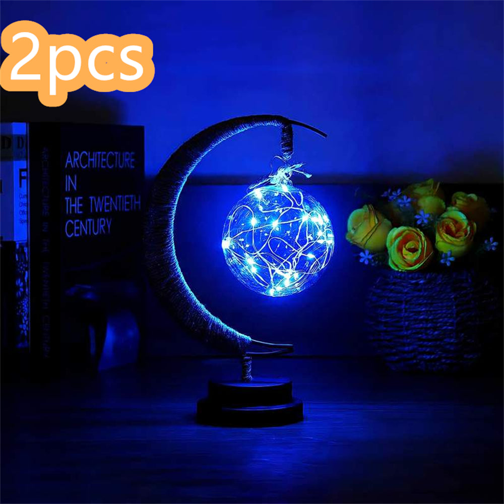 LED Moon & Star Decorative Light – USB and Battery Powered