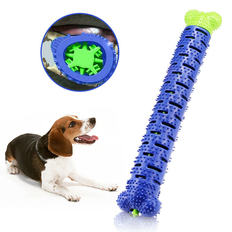 Silicone Dog Chew Toothbrush Toy – Molar Cleaning & Dental Care Stick