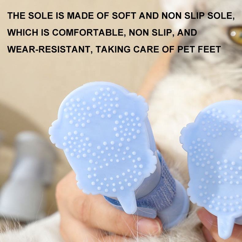 Waterproof Dog Rain Boots – Non-Slip Silicone Pet Shoes (4-Pack)
