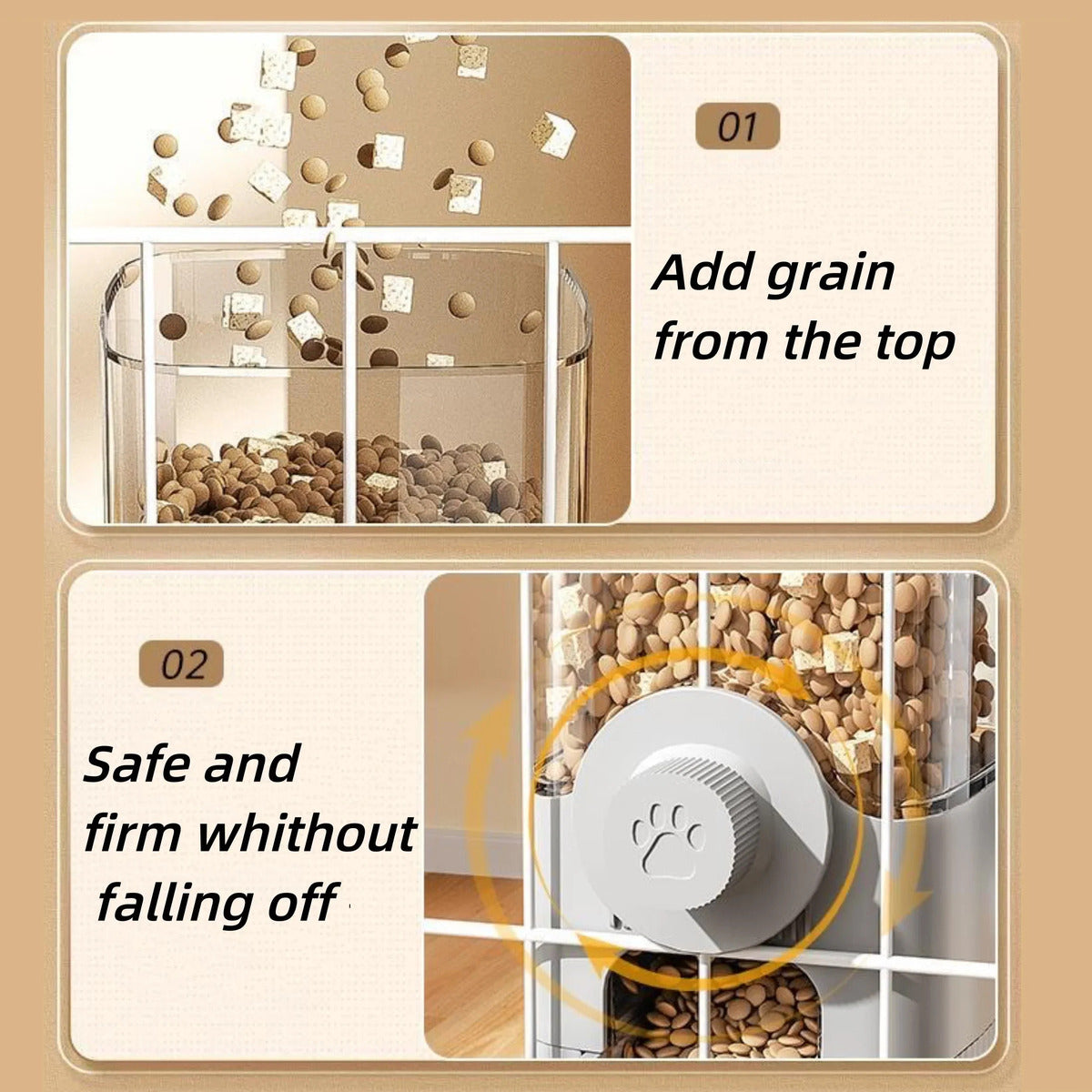 Automatic Hanging Pet Feeder Bowl – 1.2L