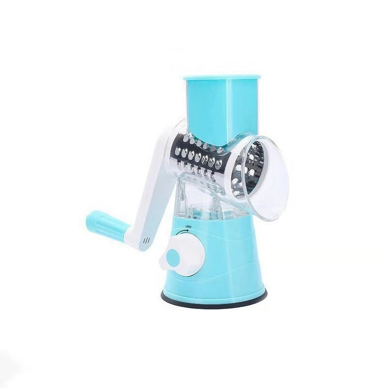 Rotary Vegetable Slicer and Grater for Kitchen Use