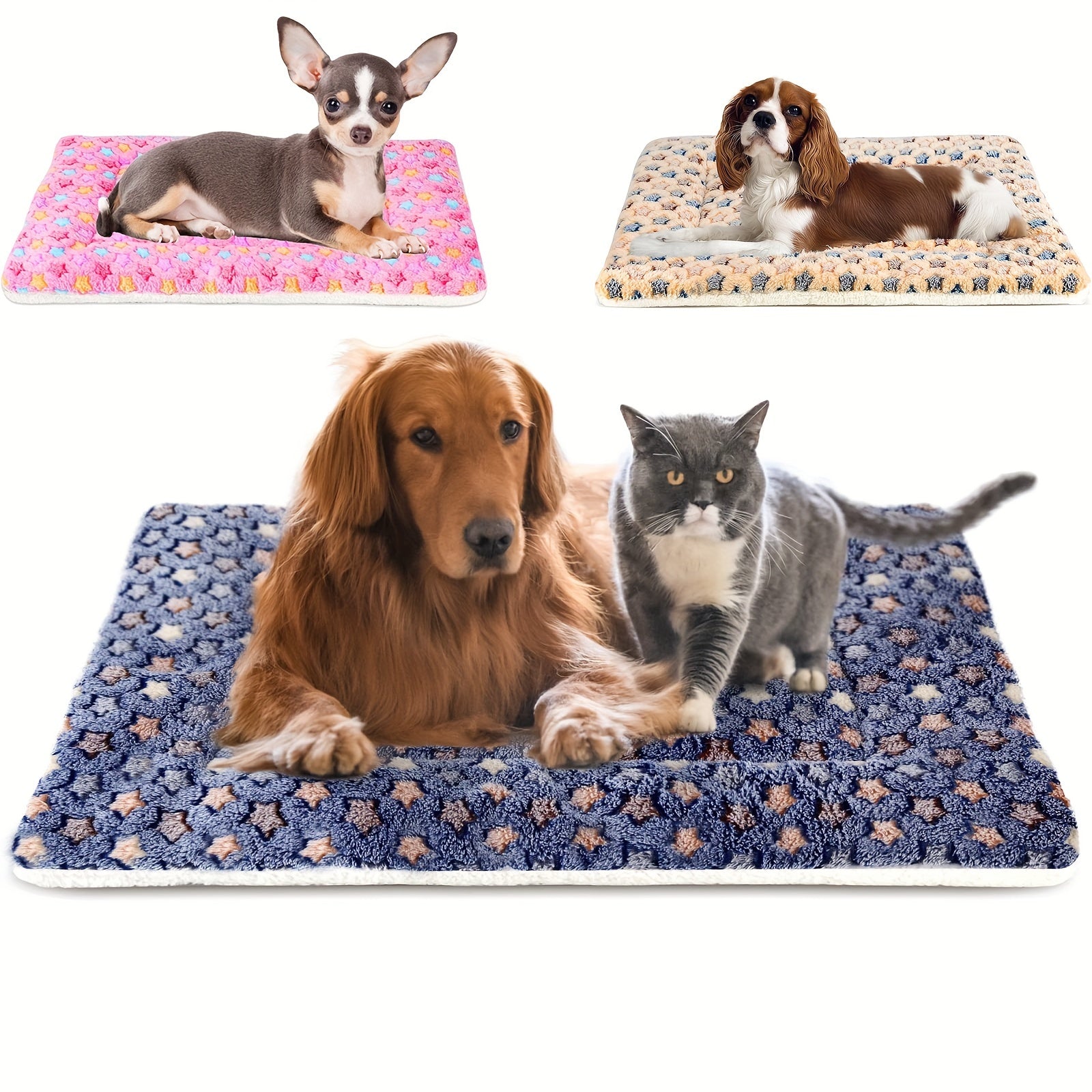 Washable Pet Crate Mat – Super Soft Fleece Bed for Small, Medium & Large Dogs