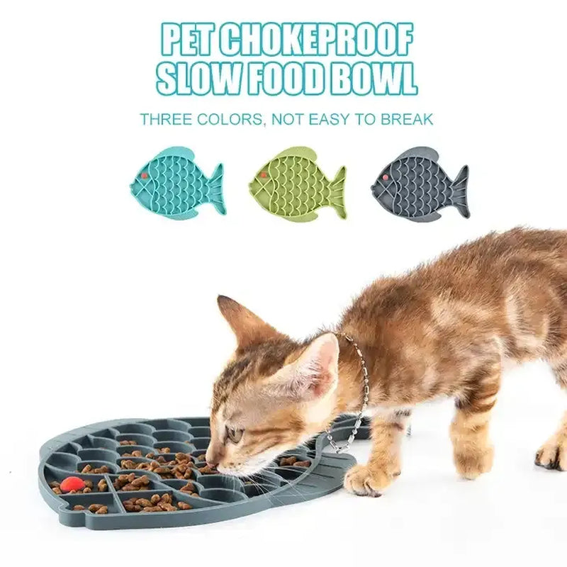 Silicone Lick Mat for Pet Dogs Slow Food Plate Rice Bowl for Small Medium Dog anti Gulping Choking Feeder Puppy Treat Dispenser