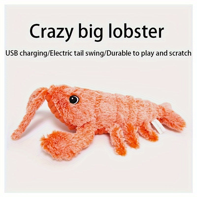 USB Charging Jumping Lobster Interactive Cat Toy