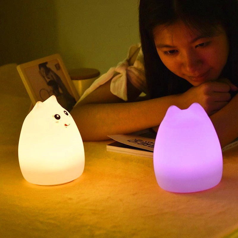 LED Touch Sensor Night Light – Silicone Lamp for Kids’ Bedroom