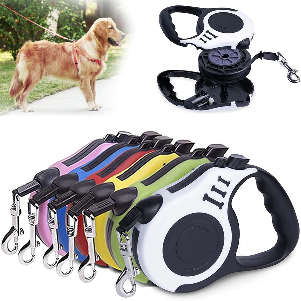 Durable Retractable Pet Leash – 3M & 5M Nylon Extension Lead