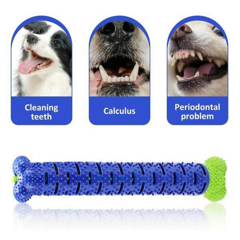 Silicone Dog Chew Toothbrush Toy – Molar Cleaning & Dental Care Stick