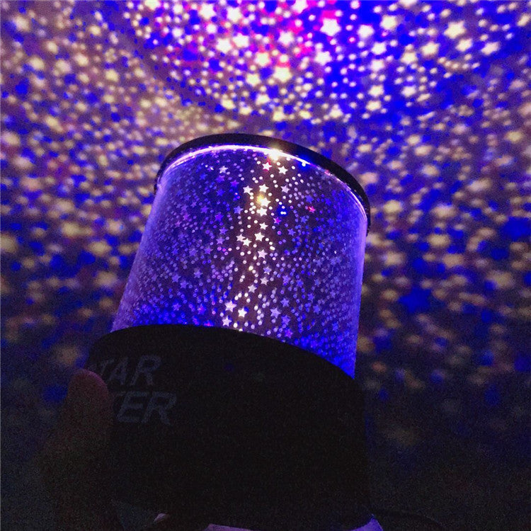 Colorful LED Star Projector Night Light – Random Color Projection Lamp