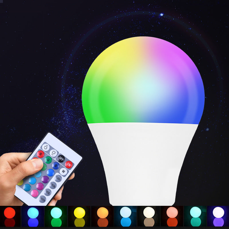Color-Changing LED Bulb – 16 Colors, Remote Controlled, Indoor Smart Dimming