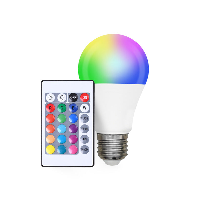 Color-Changing LED Bulb – 16 Colors, Remote Controlled, Indoor Smart Dimming