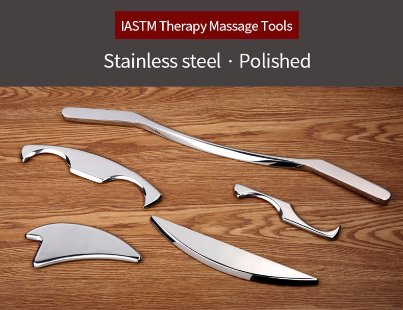 Stainless Steel IASTM Massage Tool – Deep Tissue Gua Sha Massager