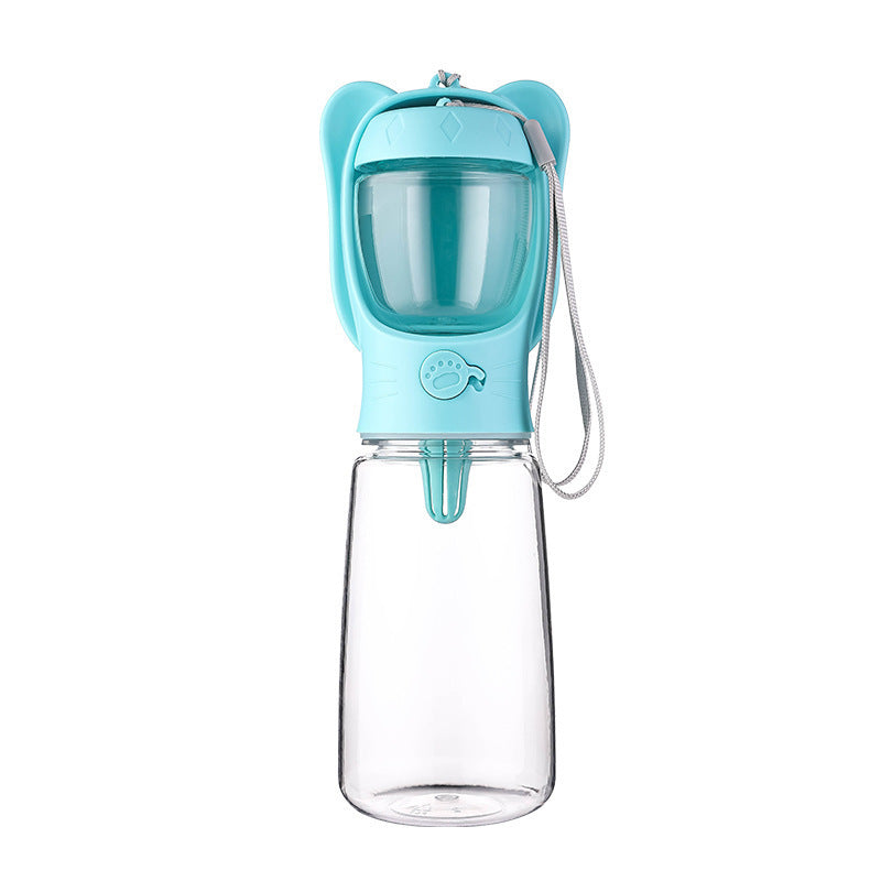 Portable Dog Water Bottle & Food Container – Leak-Proof Travel Dispenser for Pets