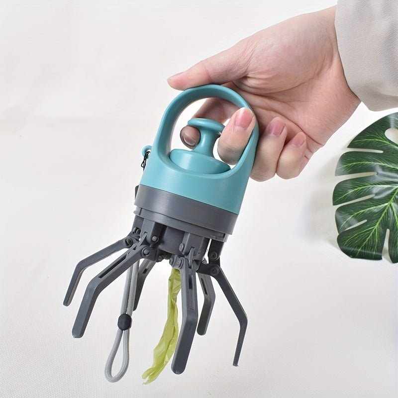 Sanitary Dog Waste Scooper – Portable Poop Picker with Built-In Bag Dispenser
