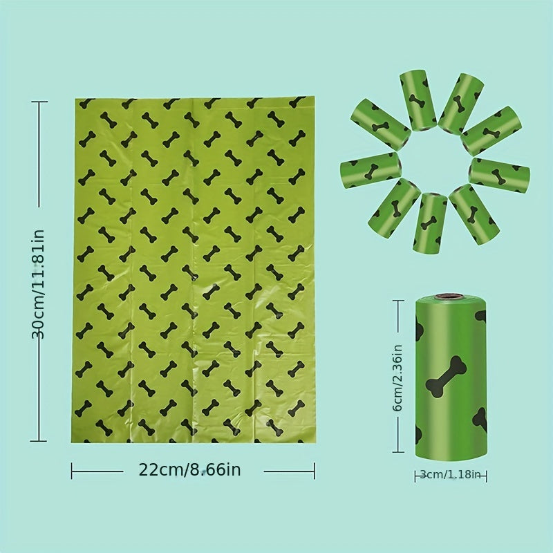 Biodegradable Dog Waste Bags with Dispenser – Leak-Proof Thickened Poop Bags