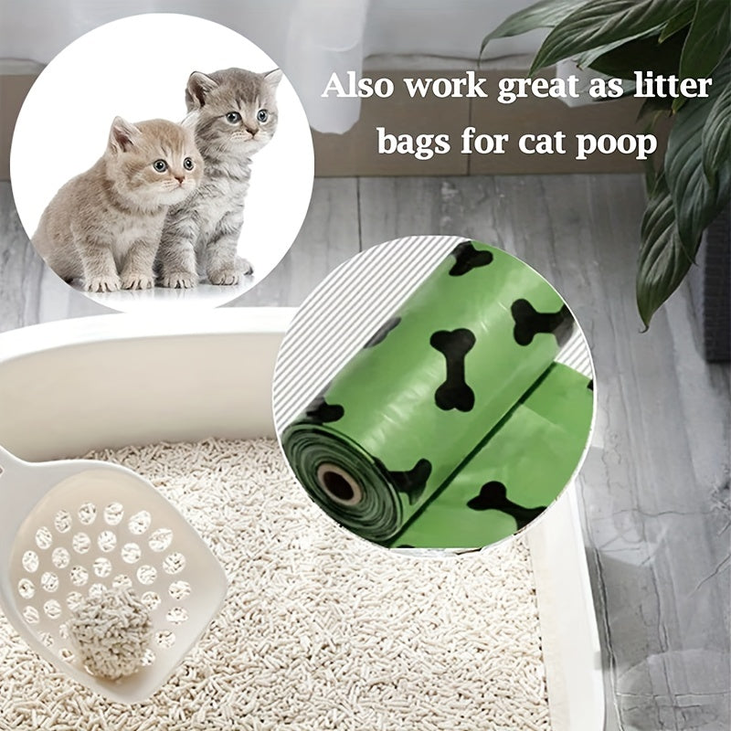 Biodegradable Dog Waste Bags with Dispenser – Leak-Proof Thickened Poop Bags