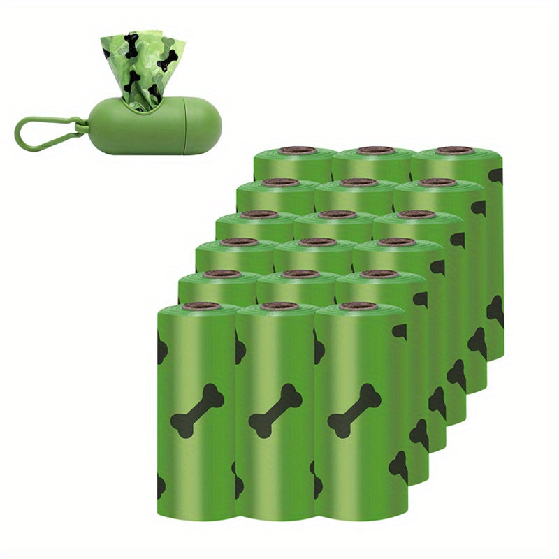 Biodegradable Dog Waste Bags with Dispenser – Leak-Proof Thickened Poop Bags