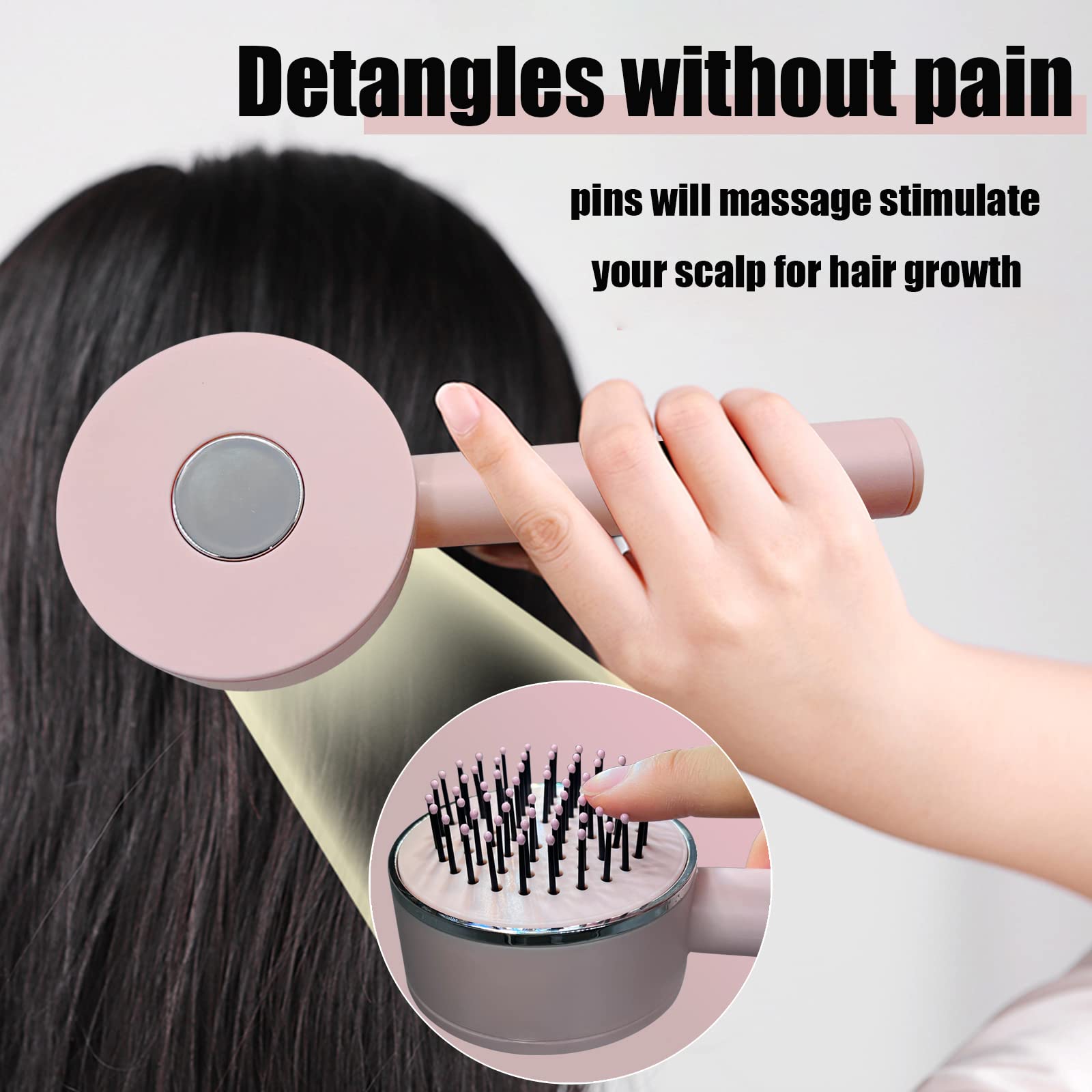 Self-Cleaning Airbag Hair Brush