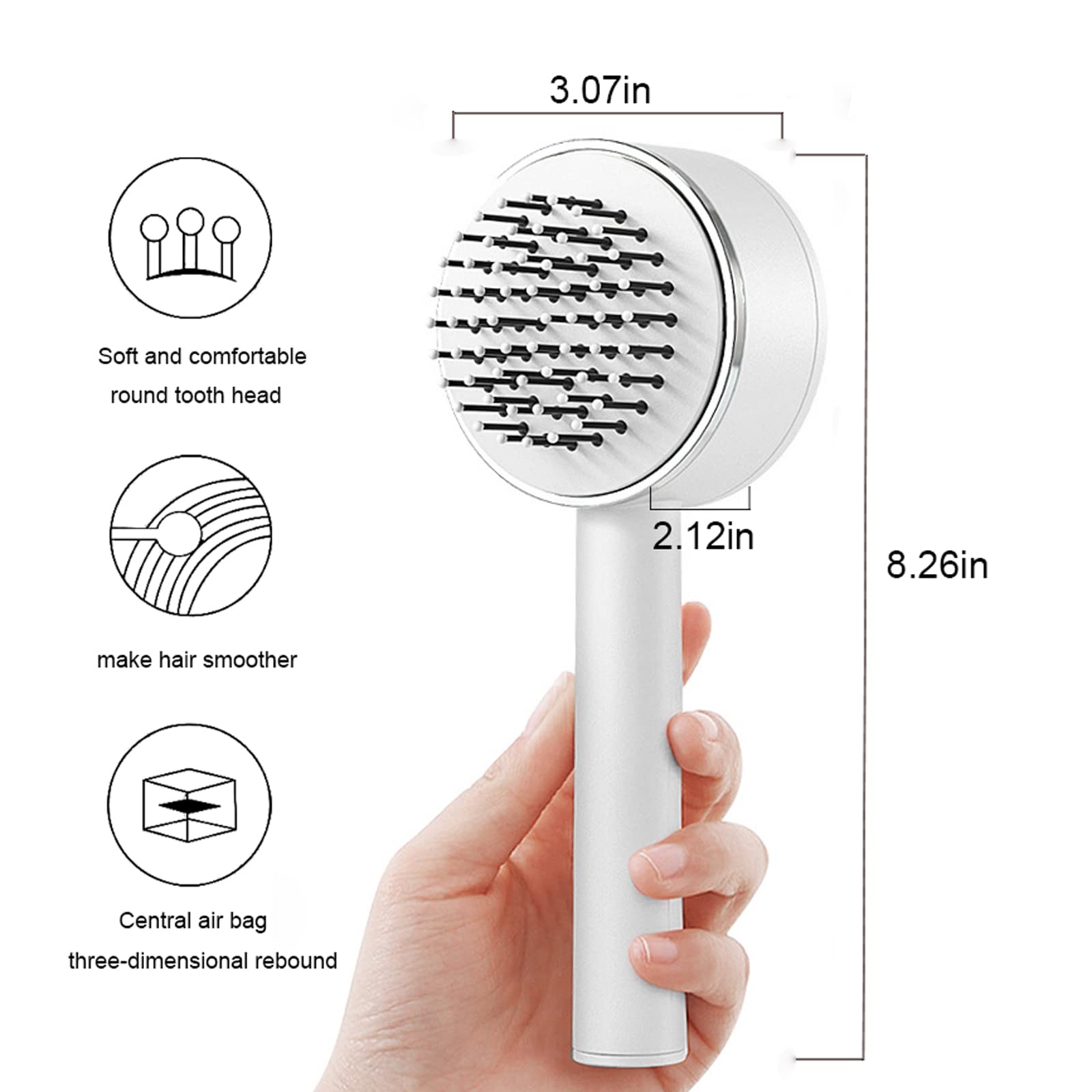Self-Cleaning Airbag Hair Brush
