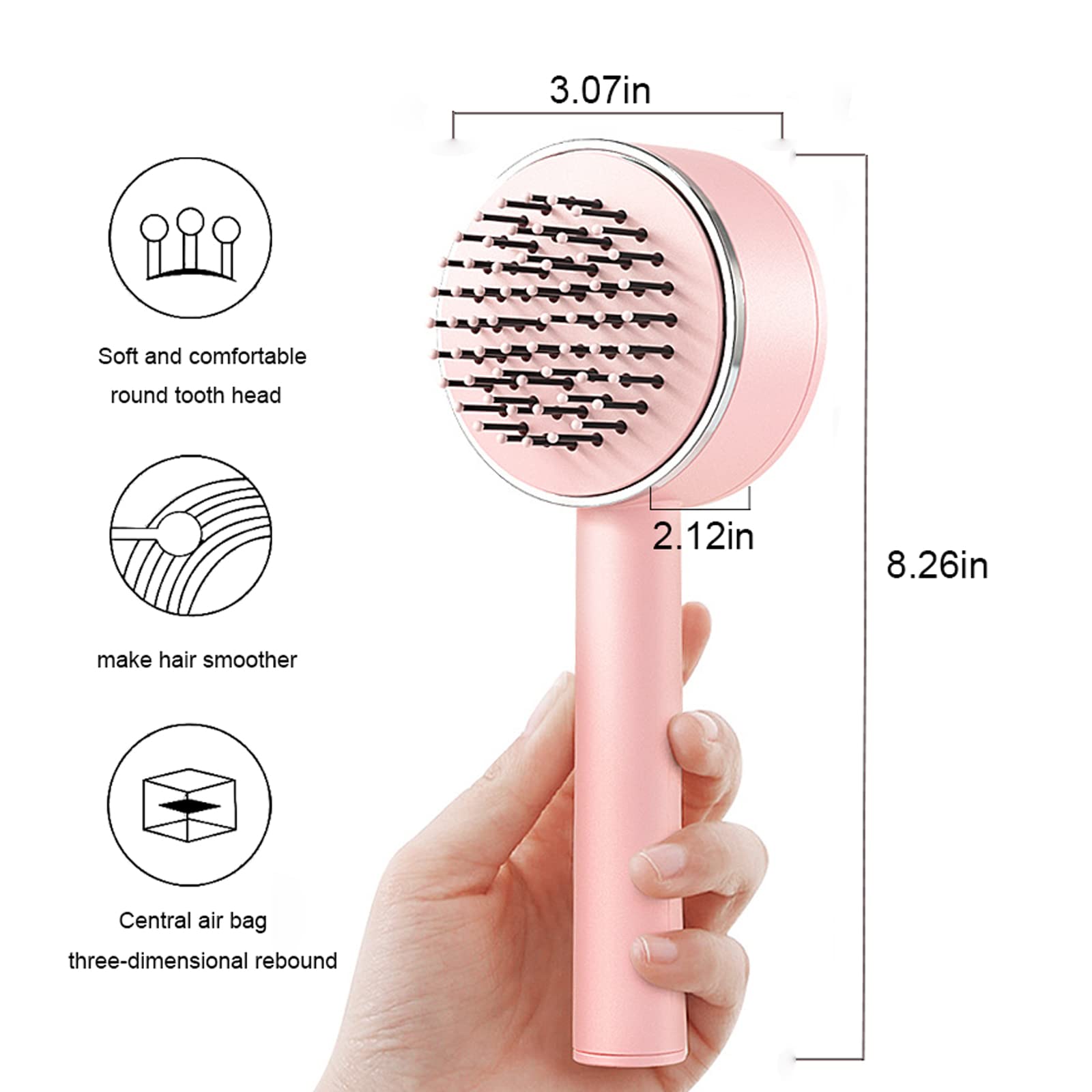 Self-Cleaning Airbag Hair Brush