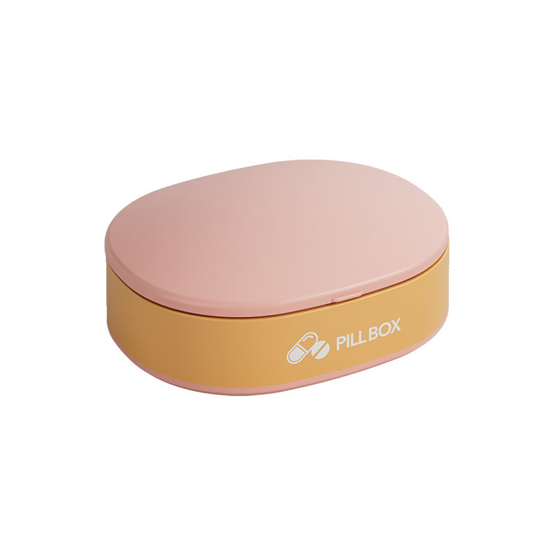 Portable Pill Case – 6-Compartment Tablet & Capsule Organizer for Travel