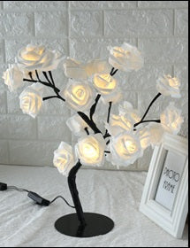 LED Rose Tree Lamp – Small Decorative Table Lamp for Home & Bedroom