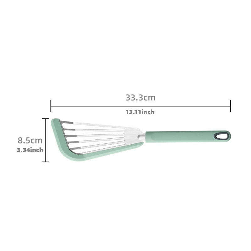 Silicone Fish Spatula – Thin Slotted Turner for Fish, Eggs & Pancakes (Nonstick-Safe)
