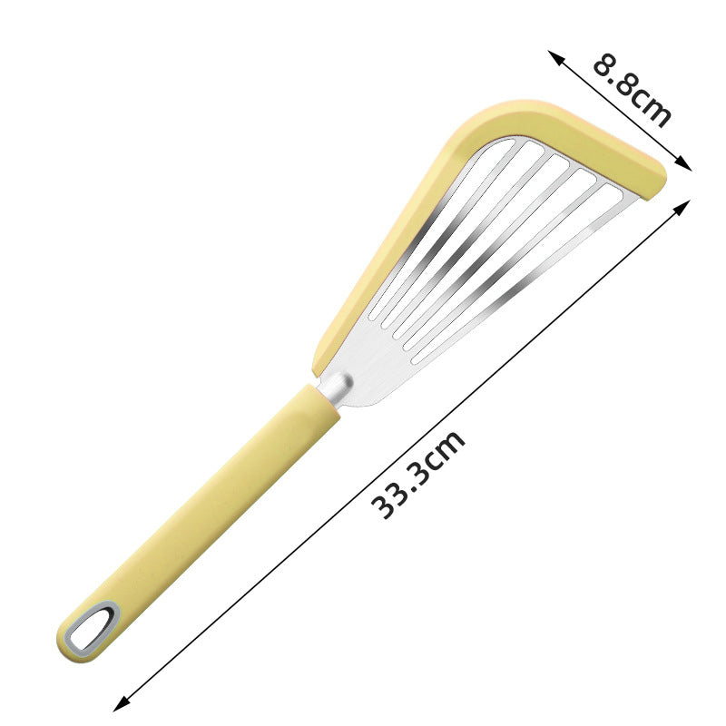Silicone Fish Spatula – Thin Slotted Turner for Fish, Eggs & Pancakes (Nonstick-Safe)