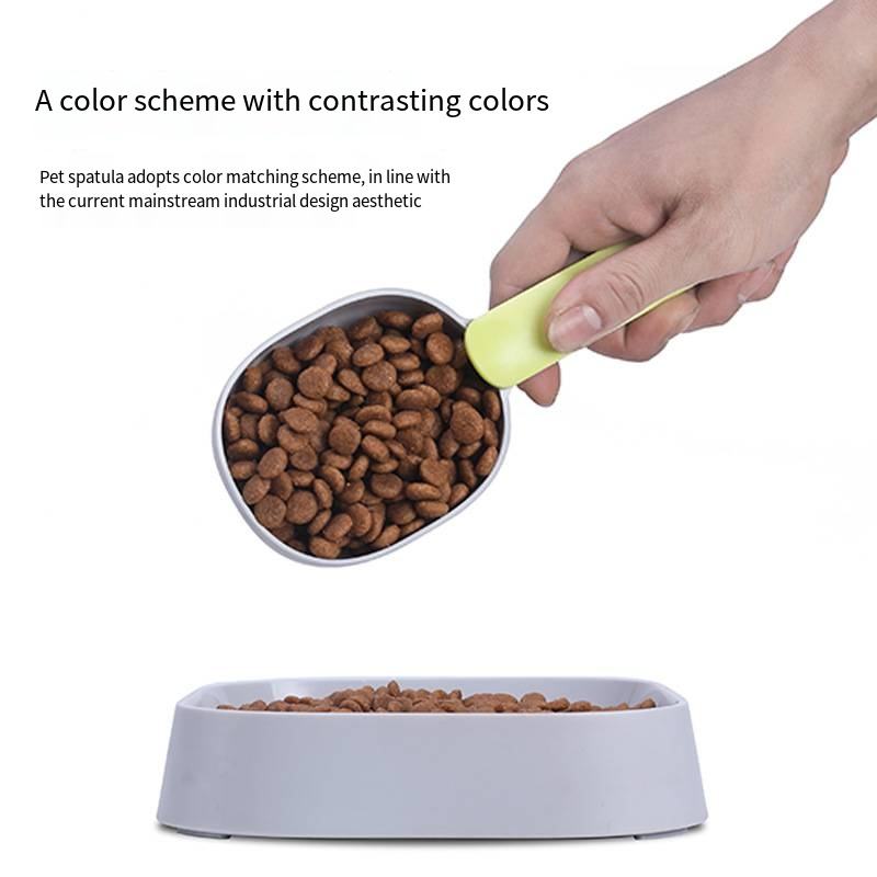 Pet Food Scoop with Bag Clip – 1 Cup Measuring Scoop for Dogs & Cats