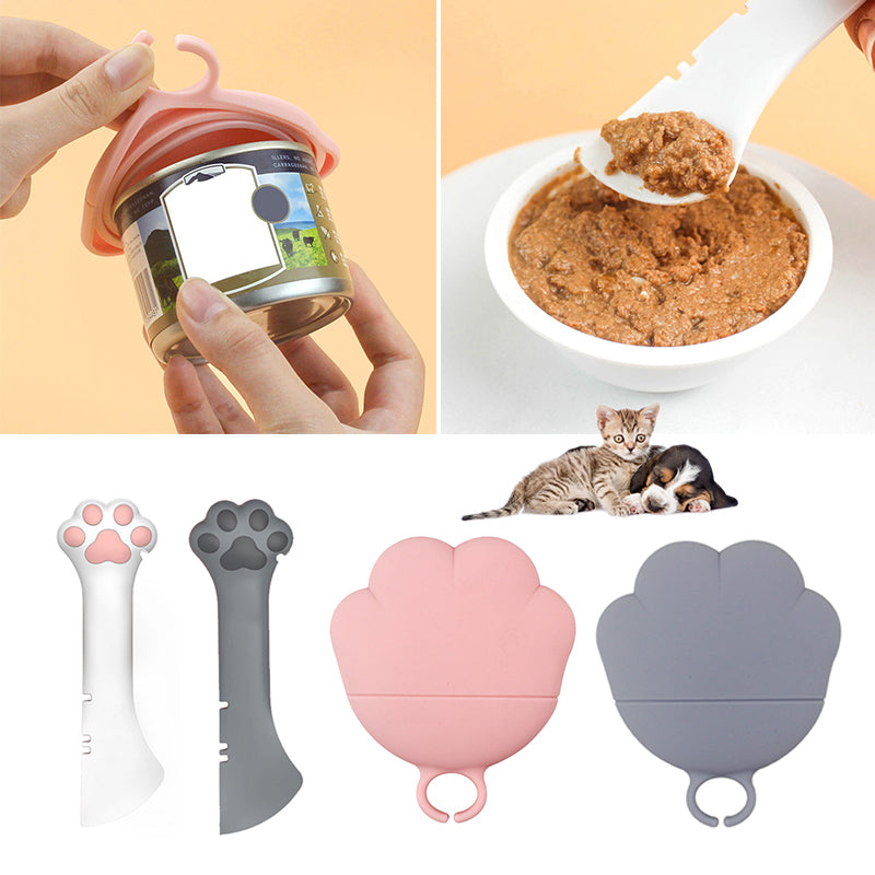 Multifunction Pet Food Spoon & Can Opener – Dog & Cat Feeding Scoop for Wet & Dry Food