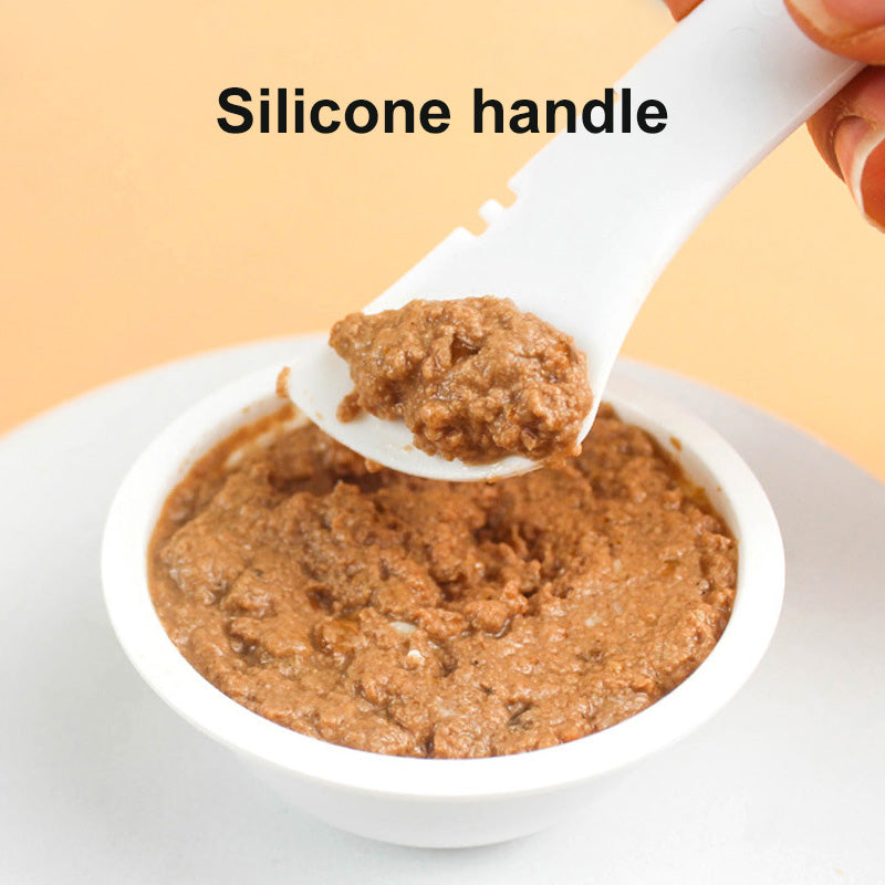 Multifunction Pet Food Spoon & Can Opener – Dog & Cat Feeding Scoop for Wet & Dry Food
