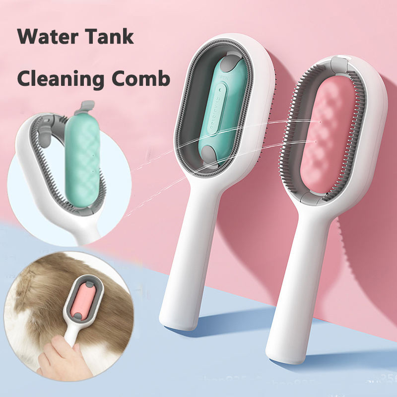 Cat Hair Brush with Water – Sticky Double-Sided Grooming Comb for Cats & Dogs