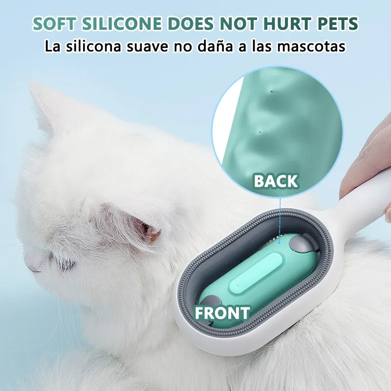 Cat Hair Brush with Water – Sticky Double-Sided Grooming Comb for Cats & Dogs