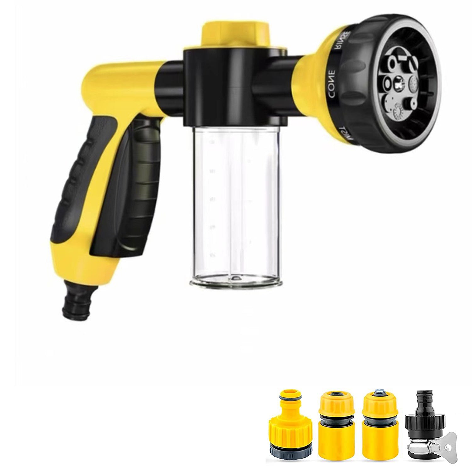 Pet Shower Sprayer with Brush – High-Pressure Dog Bath & Grooming Tool