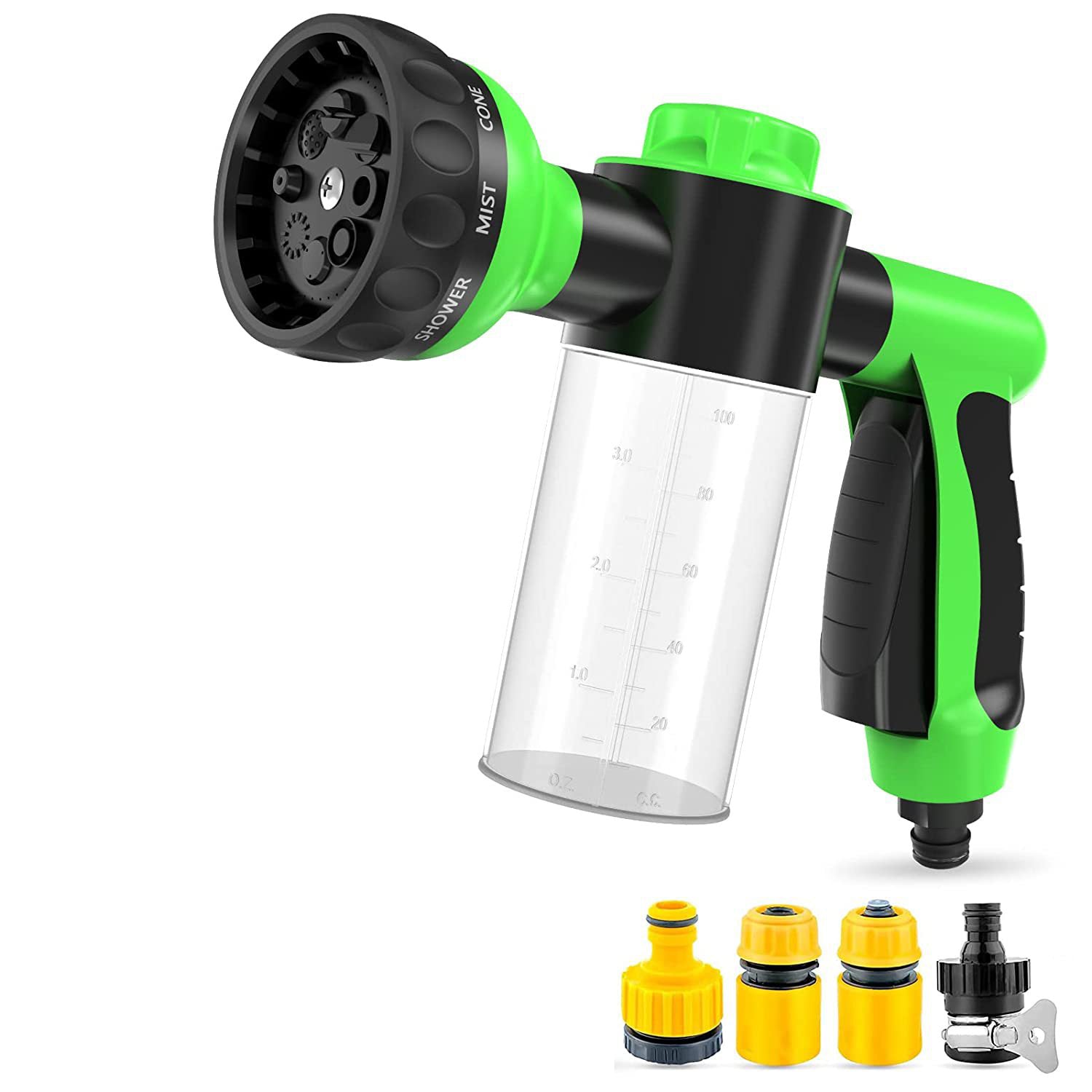 Pet Shower Sprayer with Brush – High-Pressure Dog Bath & Grooming Tool