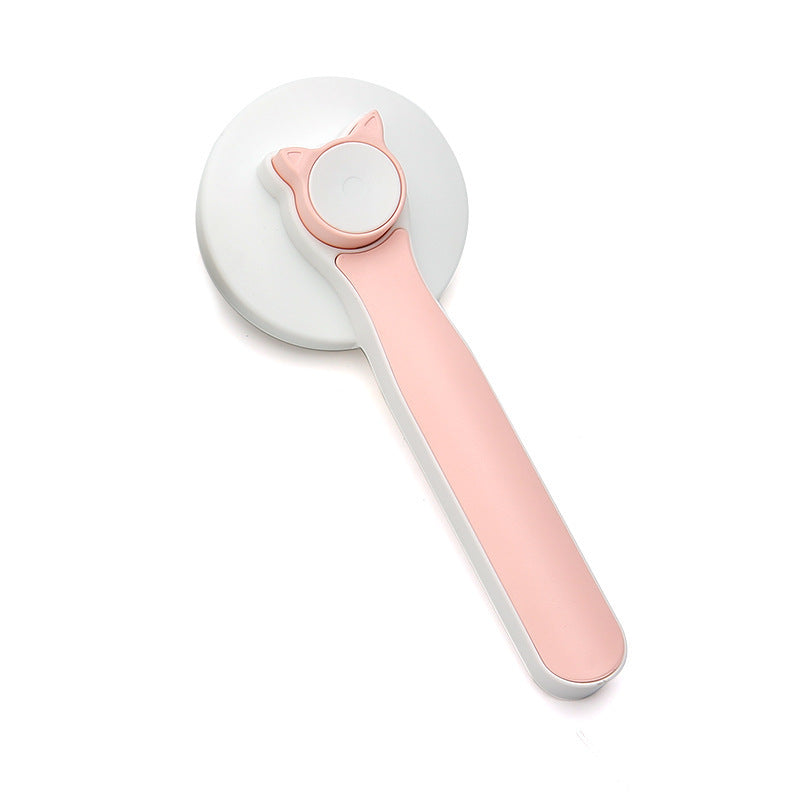 Pet Grooming Brush with One-Button Hair Release – For Long & Short Coats