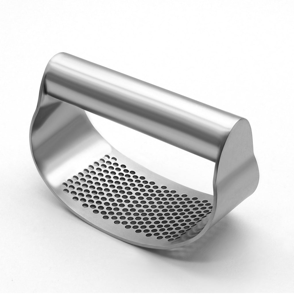 Premium Stainless Steel Garlic Press – Manual Rocker Crusher for Garlic & Ginger