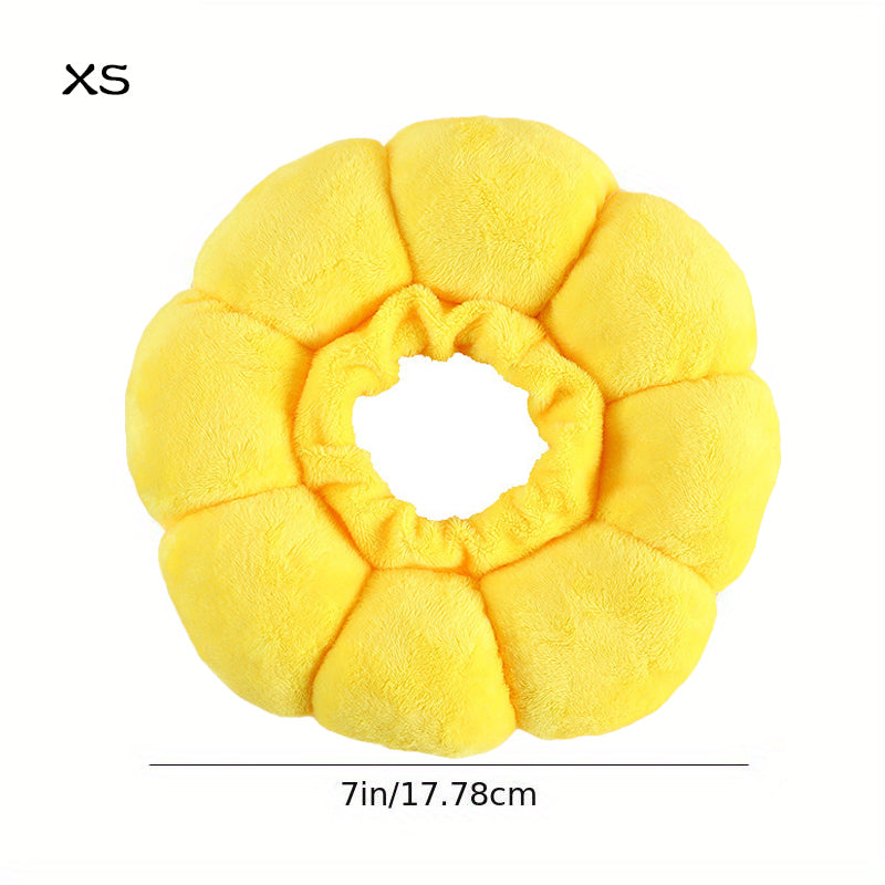 Adjustable Pet Recovery Collar – Sunflower Cone for Wound Healing & Surgery