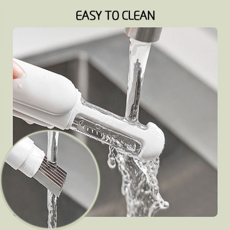 Multifunctional 3-in-1 Paring Knife – Stainless Steel Rotary Peeler & Shredder