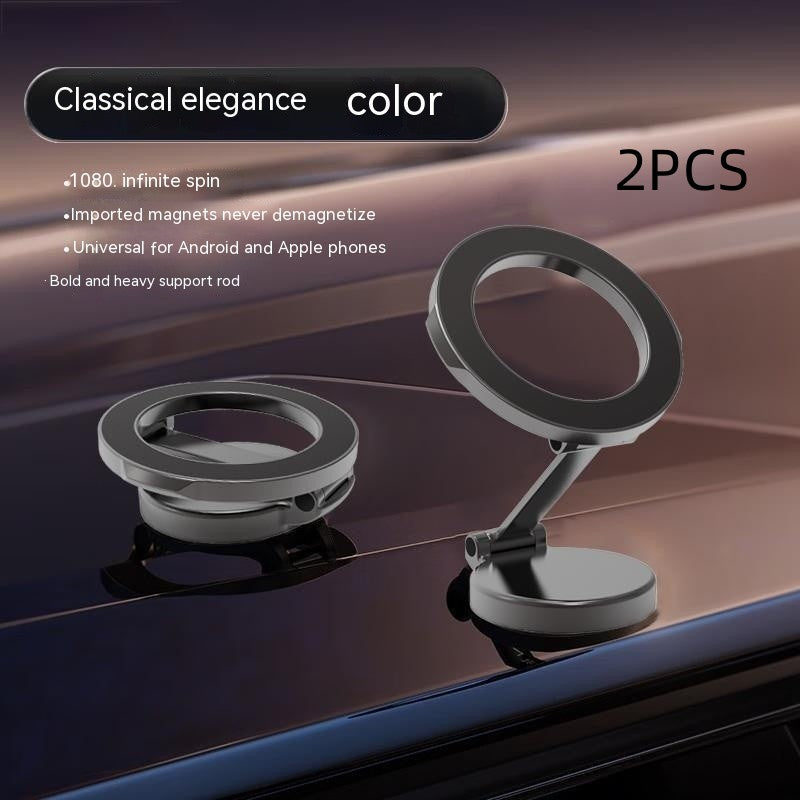 Magnetic Dashboard Phone Holder for Car – Foldable All-Metal Mount