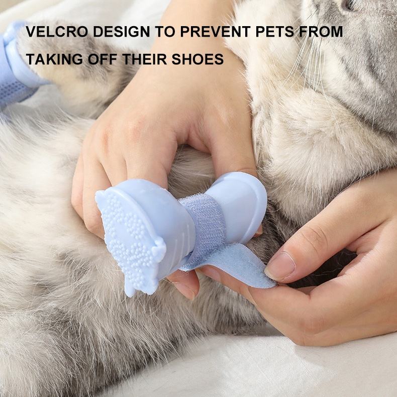 Waterproof Dog Rain Boots – Non-Slip Silicone Pet Shoes (4-Pack)