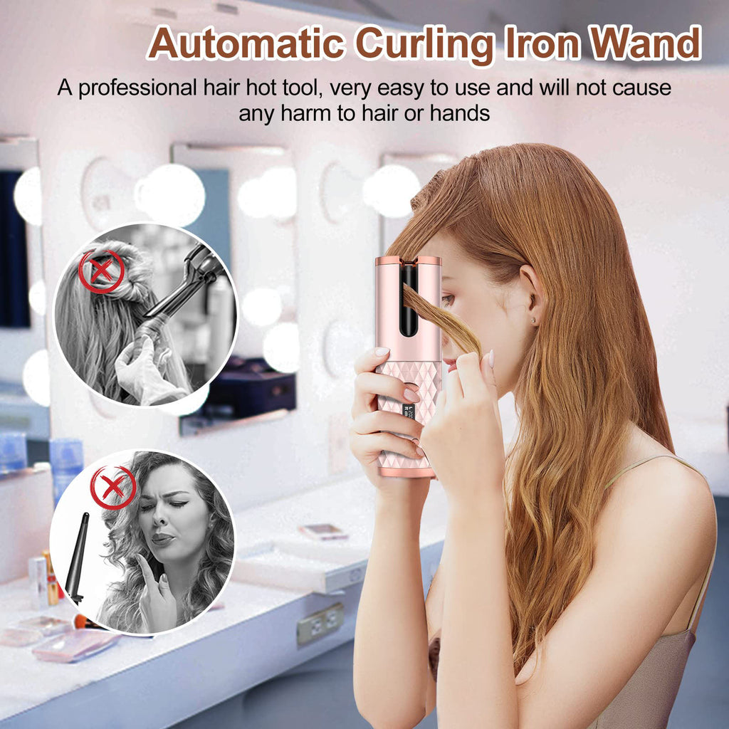 Wireless Automatic Hair Curler – USB Rechargeable