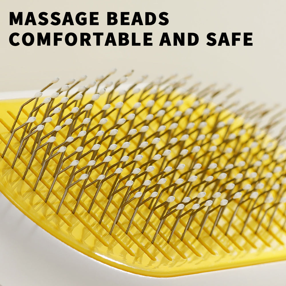 Pet Grooming Brush for Cats & Dogs – Gentle Hair Removal & Massage Comb