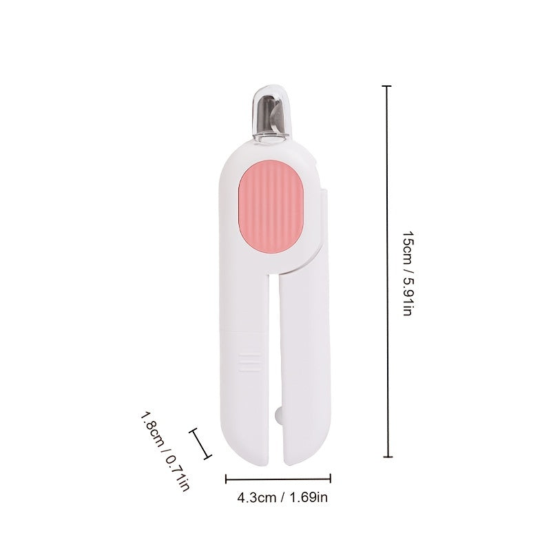 Pet Nail Trimmer with LED Light – Dog & Cat Claw Clippers for Safe Cutting