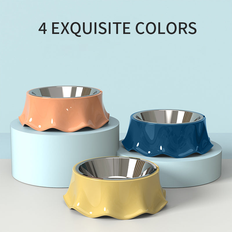 Stainless Steel Pet Food & Water Bowl with Non-Slip Base