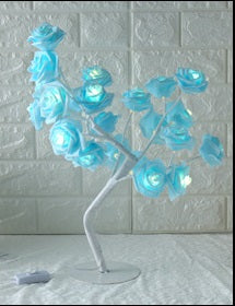 LED Rose Tree Lamp – Small Decorative Table Lamp for Home & Bedroom