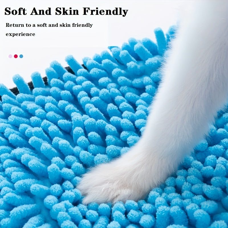 Absorbent Pet Towel for Dogs & Cats – Microfiber Quick-Dry Bath Towel