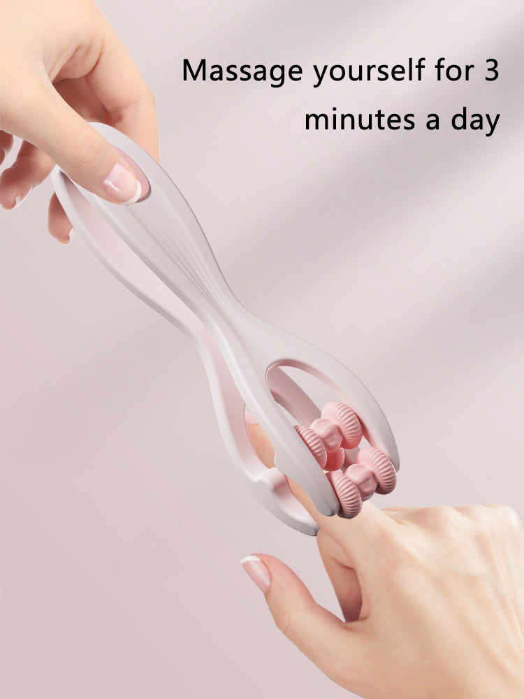 Dual-Row Finger Massager Roller – Portable Massage Tool