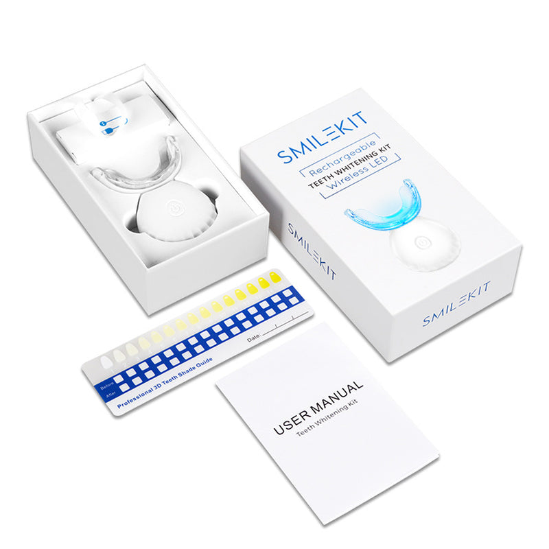 Wireless LED Teeth Whitening Kit for Home Use