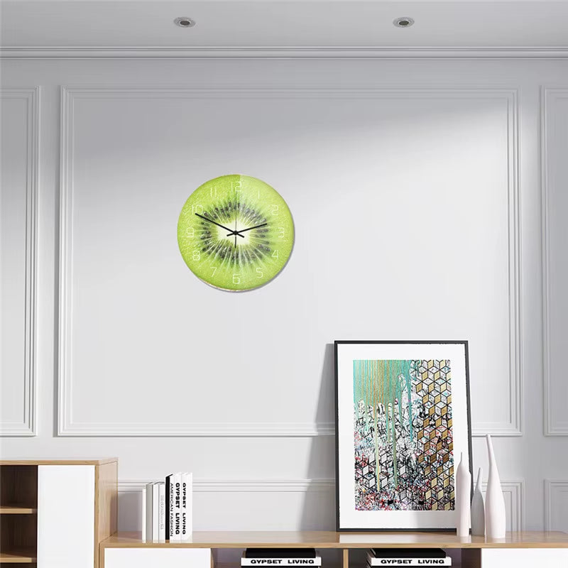 Fresh Fruit Lemon Wall Clock for Kitchen & Home Décor
