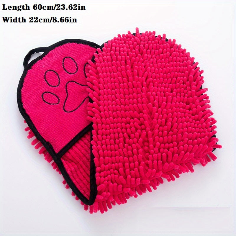 Absorbent Pet Towel for Dogs & Cats – Microfiber Quick-Dry Bath Towel